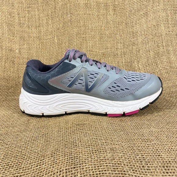 women’s new balance running shoes walking gray purple sz 6.5 - Picture 7 of 9